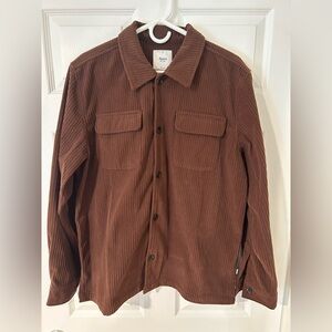Katin Men's Brown Corduroy Shirt Jacket